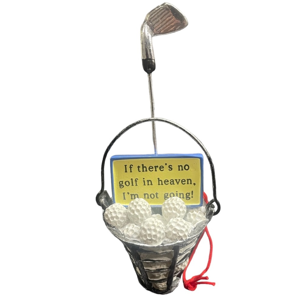 Golf Christmas ornament present